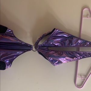 Brand New Metallic one piece full body suit!